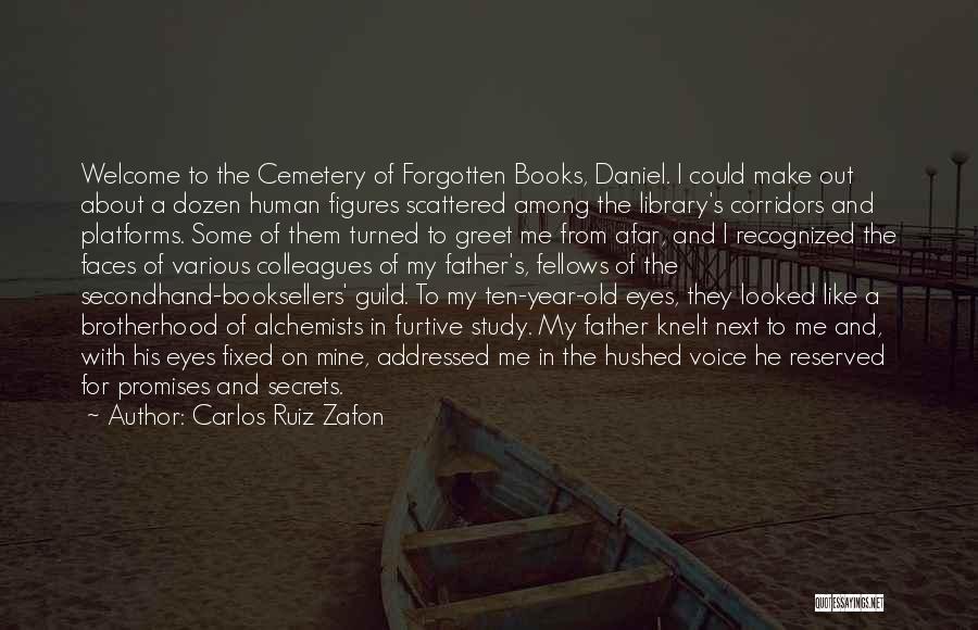 Carlos Ruiz Zafon Quotes: Welcome To The Cemetery Of Forgotten Books, Daniel. I Could Make Out About A Dozen Human Figures Scattered Among The