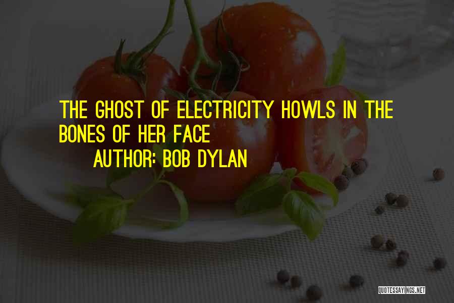Bob Dylan Quotes: The Ghost Of Electricity Howls In The Bones Of Her Face