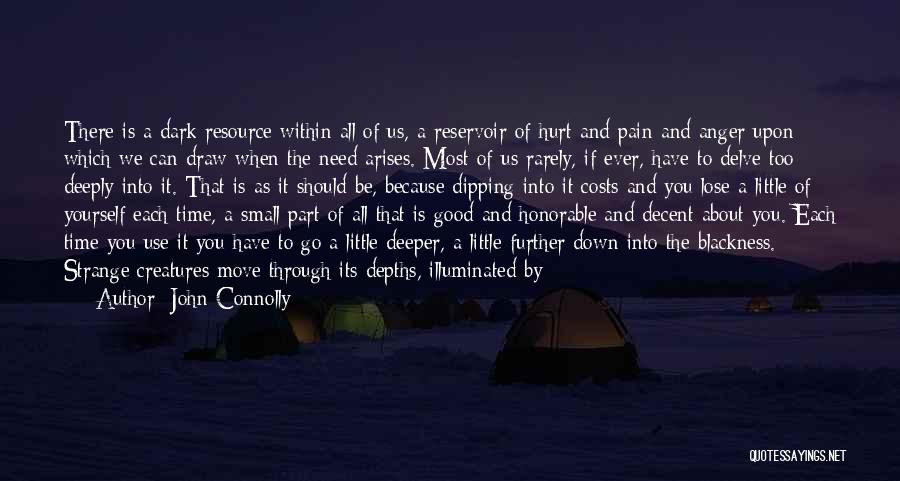 John Connolly Quotes: There Is A Dark Resource Within All Of Us, A Reservoir Of Hurt And Pain And Anger Upon Which We