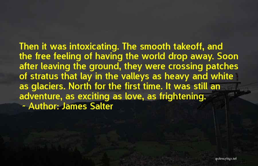 James Salter Quotes: Then It Was Intoxicating. The Smooth Takeoff, And The Free Feeling Of Having The World Drop Away. Soon After Leaving