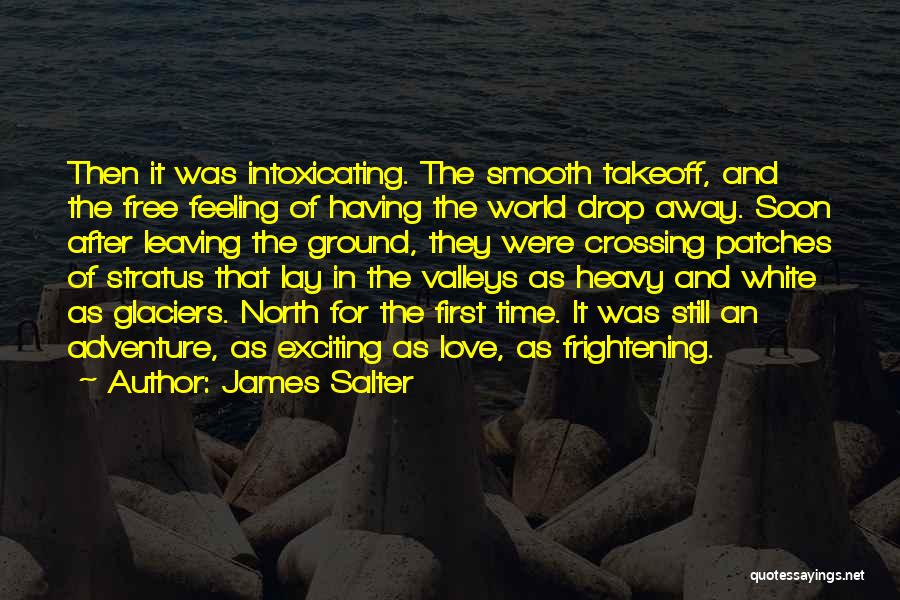 James Salter Quotes: Then It Was Intoxicating. The Smooth Takeoff, And The Free Feeling Of Having The World Drop Away. Soon After Leaving