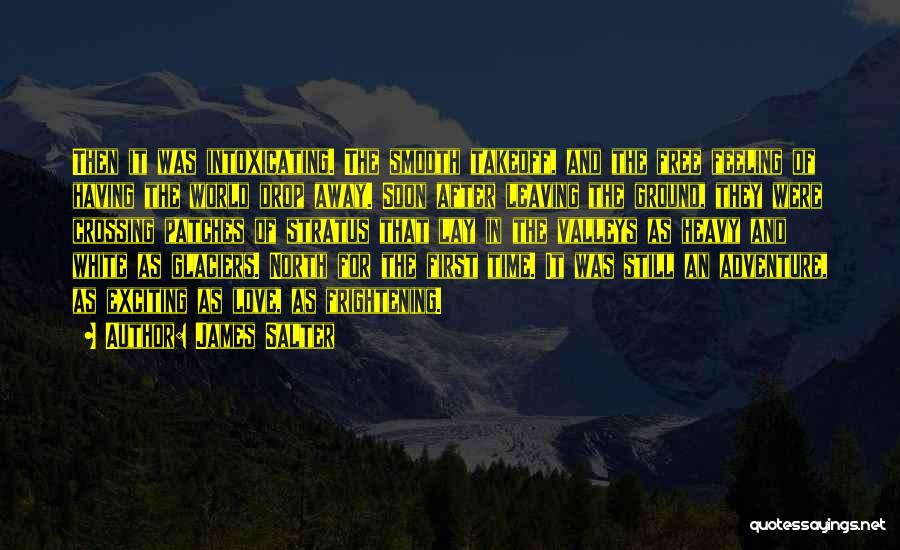 James Salter Quotes: Then It Was Intoxicating. The Smooth Takeoff, And The Free Feeling Of Having The World Drop Away. Soon After Leaving