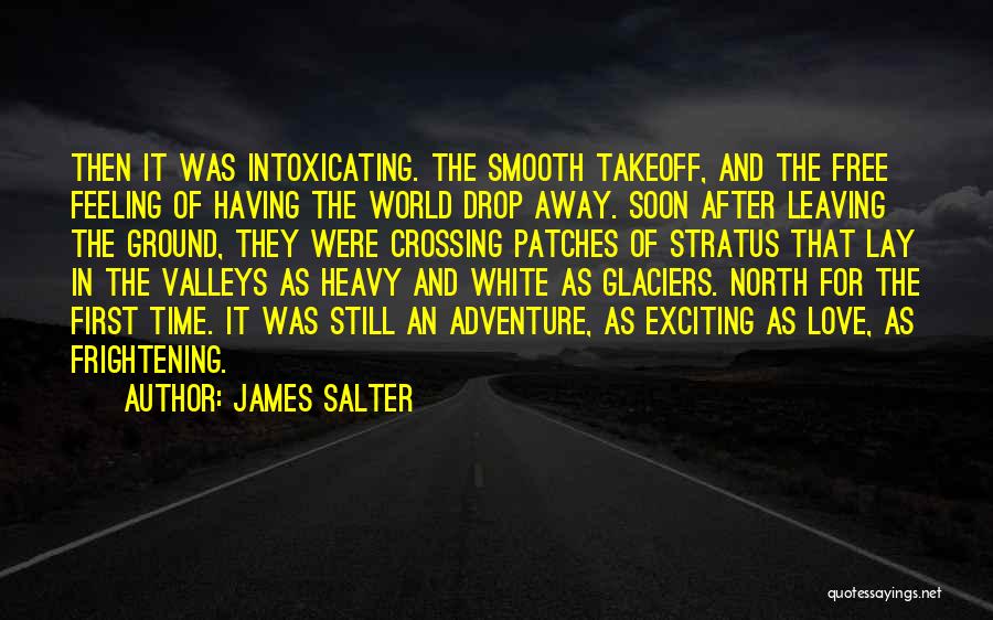 James Salter Quotes: Then It Was Intoxicating. The Smooth Takeoff, And The Free Feeling Of Having The World Drop Away. Soon After Leaving