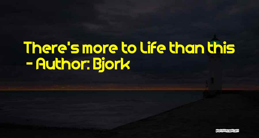 Bjork Quotes: There's More To Life Than This