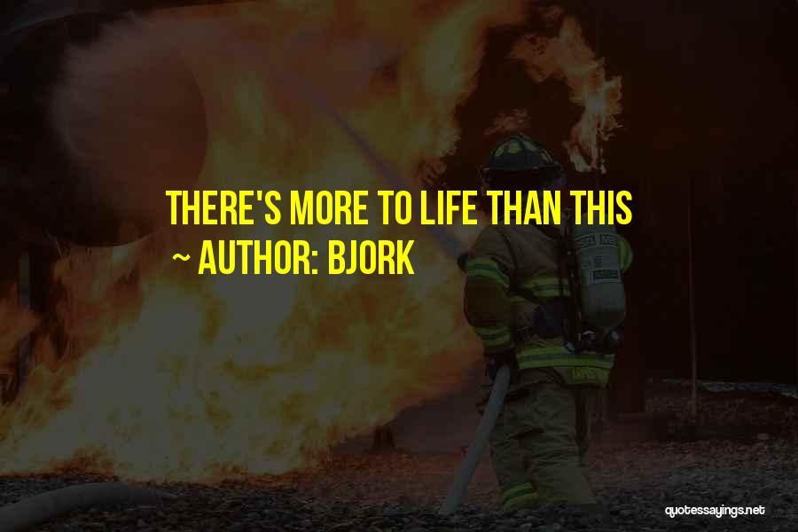 Bjork Quotes: There's More To Life Than This