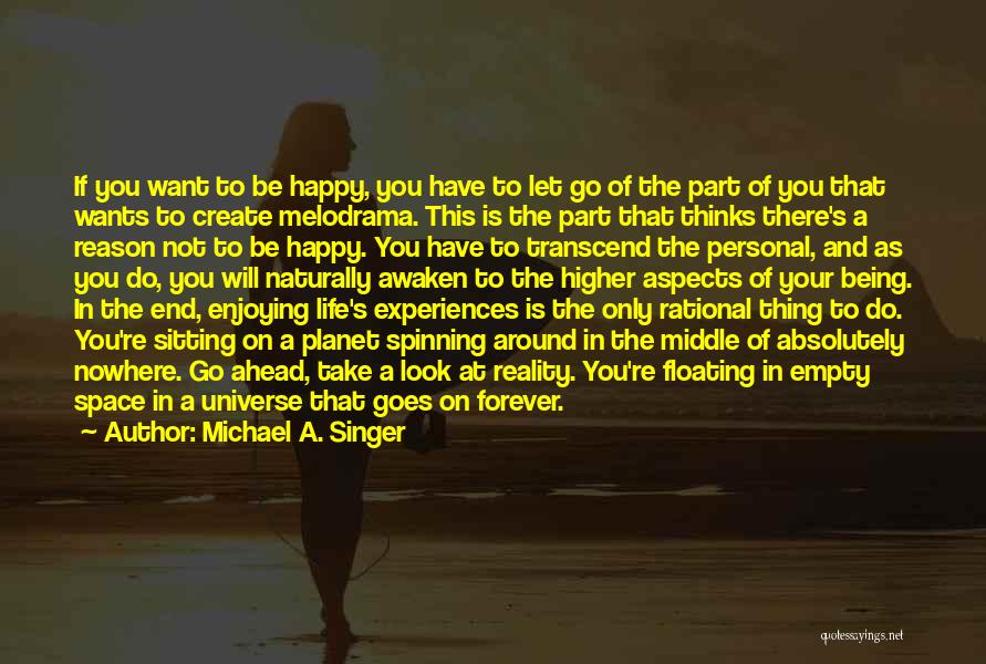 Michael A. Singer Quotes: If You Want To Be Happy, You Have To Let Go Of The Part Of You That Wants To Create