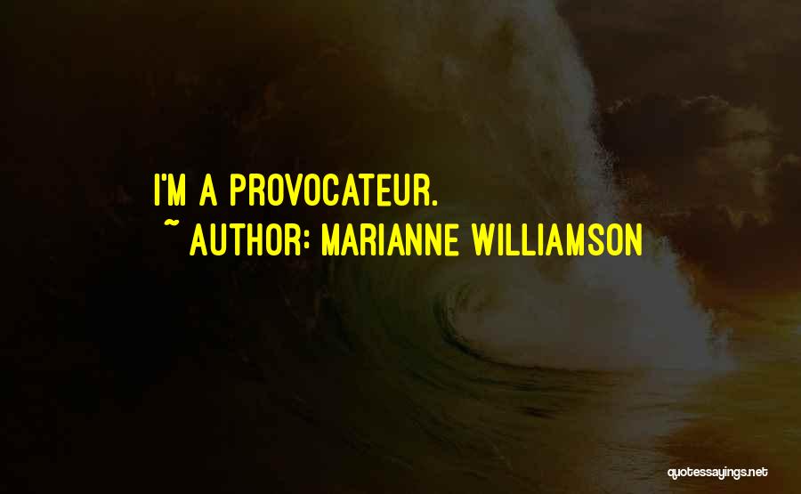 Marianne Williamson Quotes: I'm A Provocateur.