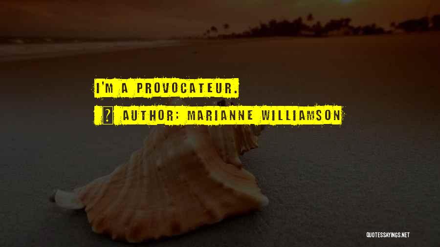 Marianne Williamson Quotes: I'm A Provocateur.