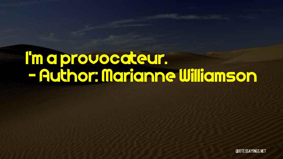 Marianne Williamson Quotes: I'm A Provocateur.