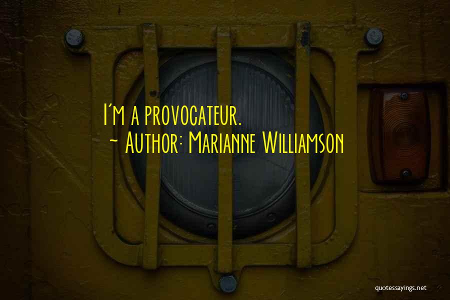 Marianne Williamson Quotes: I'm A Provocateur.