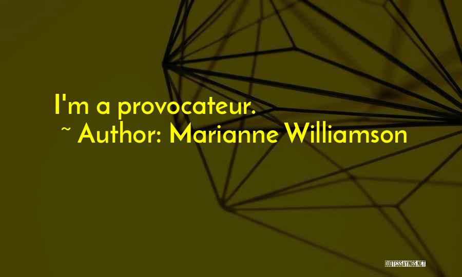 Marianne Williamson Quotes: I'm A Provocateur.