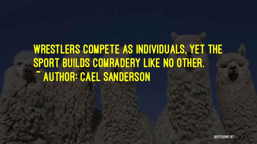 Cael Sanderson Quotes: Wrestlers Compete As Individuals, Yet The Sport Builds Comradery Like No Other.