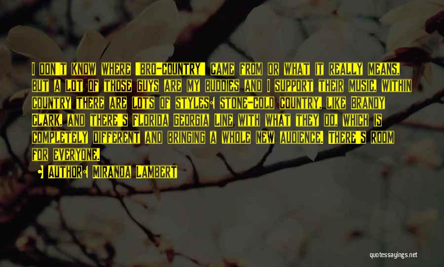 Miranda Lambert Quotes: I Don't Know Where 'bro-country' Came From Or What It Really Means, But A Lot Of Those Guys Are My