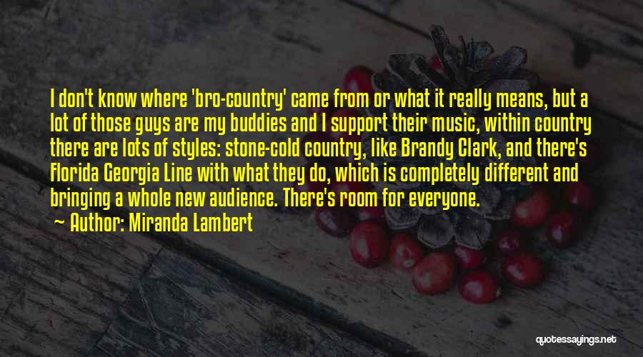 Miranda Lambert Quotes: I Don't Know Where 'bro-country' Came From Or What It Really Means, But A Lot Of Those Guys Are My