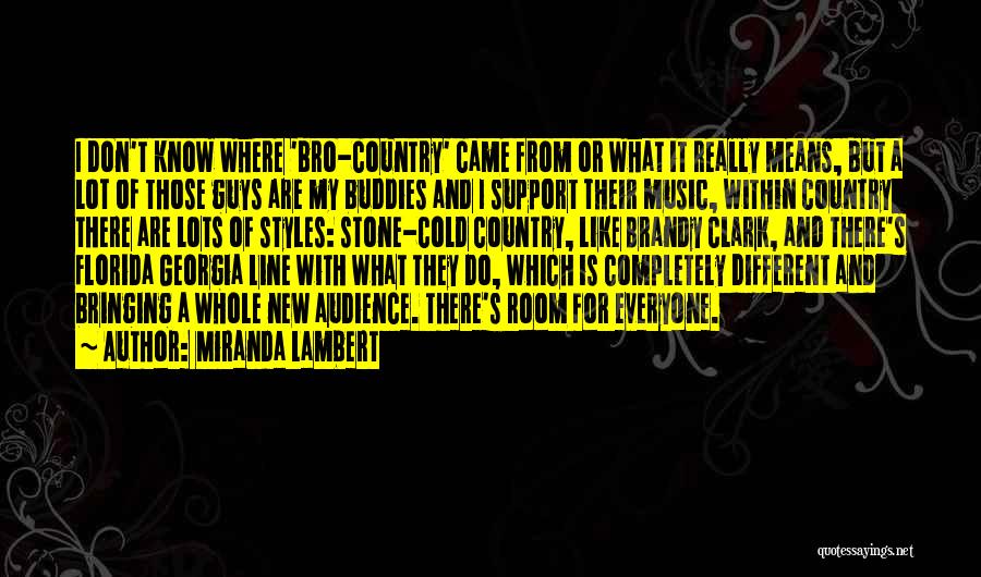 Miranda Lambert Quotes: I Don't Know Where 'bro-country' Came From Or What It Really Means, But A Lot Of Those Guys Are My