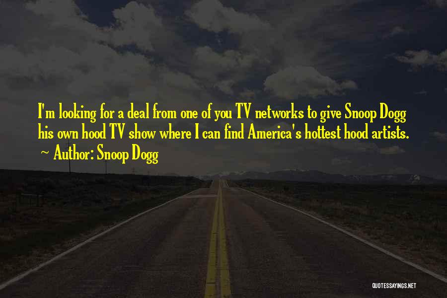Snoop Dogg Quotes: I'm Looking For A Deal From One Of You Tv Networks To Give Snoop Dogg His Own Hood Tv Show
