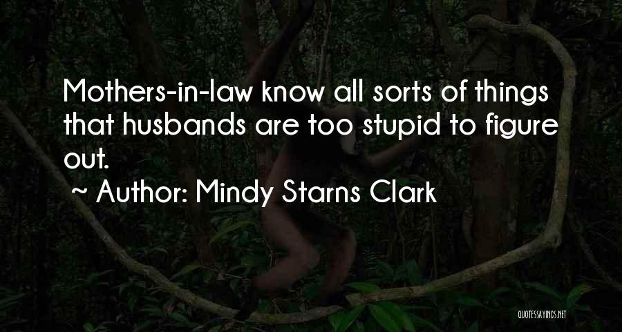 Mindy Starns Clark Quotes: Mothers-in-law Know All Sorts Of Things That Husbands Are Too Stupid To Figure Out.