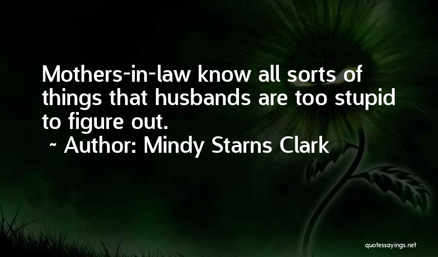 Mindy Starns Clark Quotes: Mothers-in-law Know All Sorts Of Things That Husbands Are Too Stupid To Figure Out.