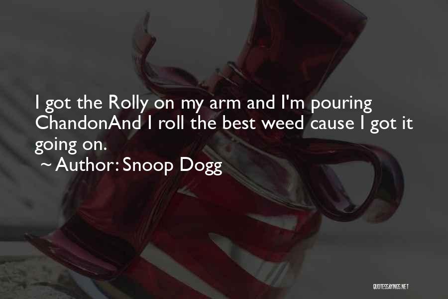Snoop Dogg Quotes: I Got The Rolly On My Arm And I'm Pouring Chandonand I Roll The Best Weed Cause I Got It