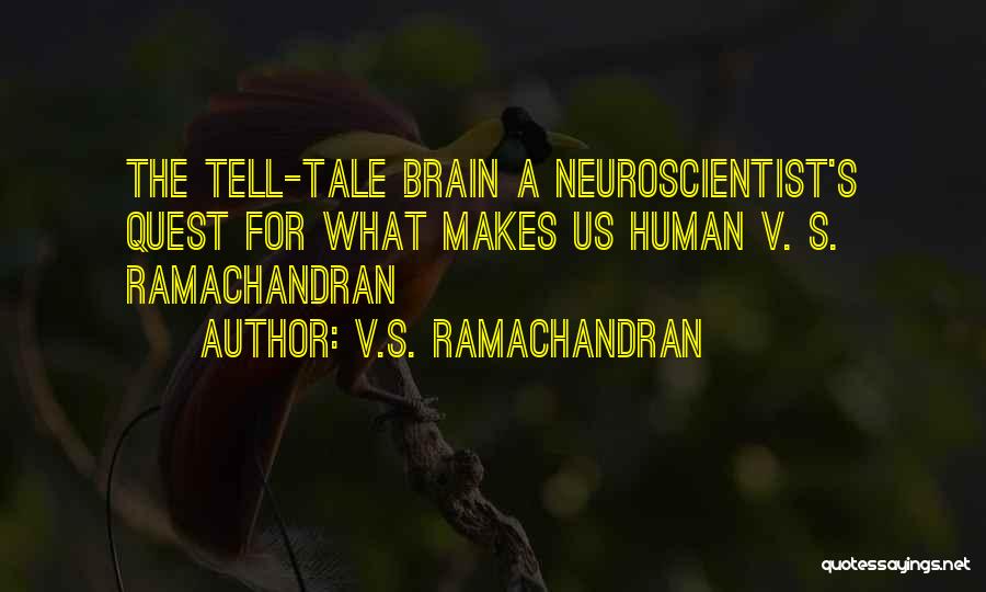 V.S. Ramachandran Quotes: The Tell-tale Brain A Neuroscientist's Quest For What Makes Us Human V. S. Ramachandran