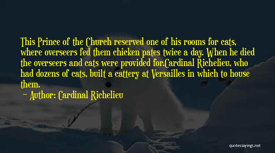 Cardinal Richelieu Quotes: This Prince Of The Church Reserved One Of His Rooms For Cats, Where Overseers Fed Them Chicken Pates Twice A
