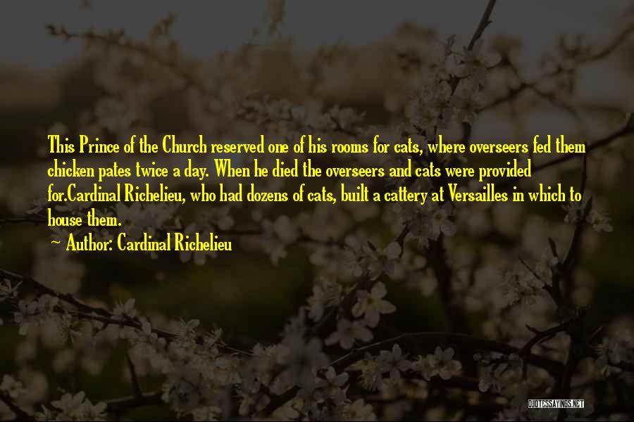 Cardinal Richelieu Quotes: This Prince Of The Church Reserved One Of His Rooms For Cats, Where Overseers Fed Them Chicken Pates Twice A