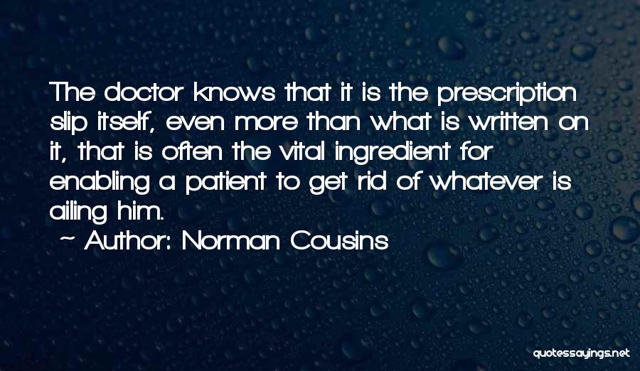 A.a. Recovery Quotes By Norman Cousins