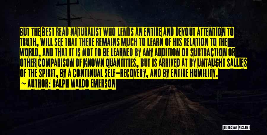 A.a. Recovery Quotes By Ralph Waldo Emerson