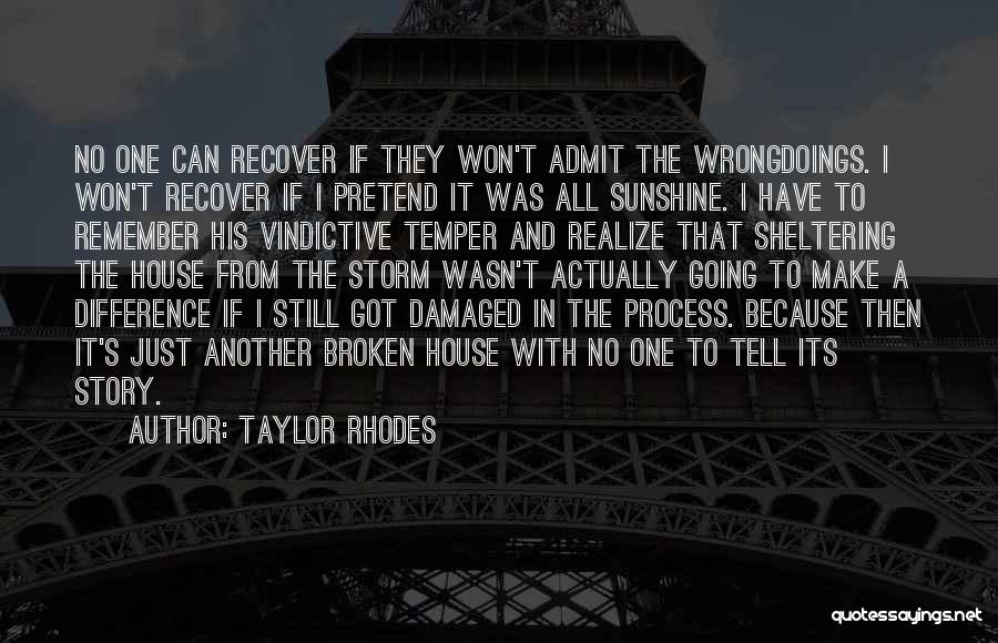 A.a. Recovery Quotes By Taylor Rhodes