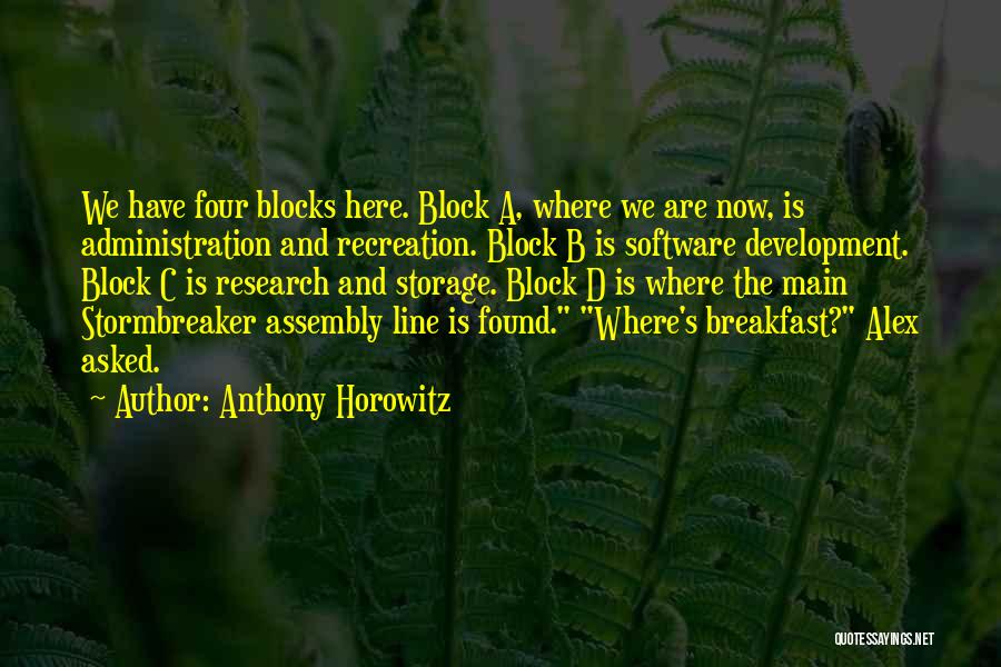 A B C D Quotes By Anthony Horowitz