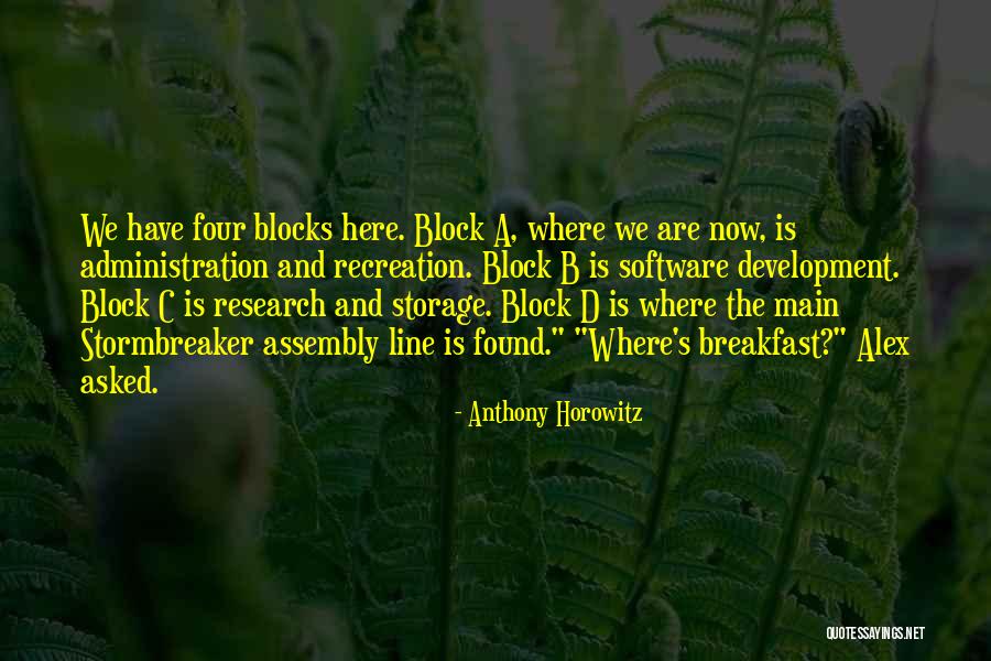 A B C Quotes By Anthony Horowitz