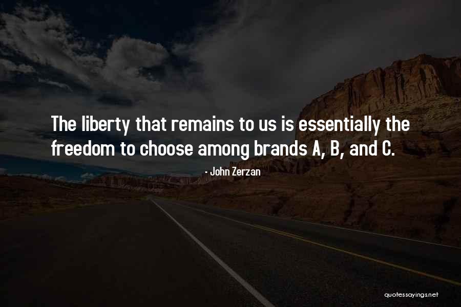 A B C Quotes By John Zerzan A B C Quotes By John Zerzan