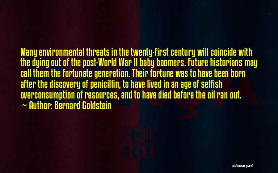 A Baby Dying Quotes By Bernard Goldstein