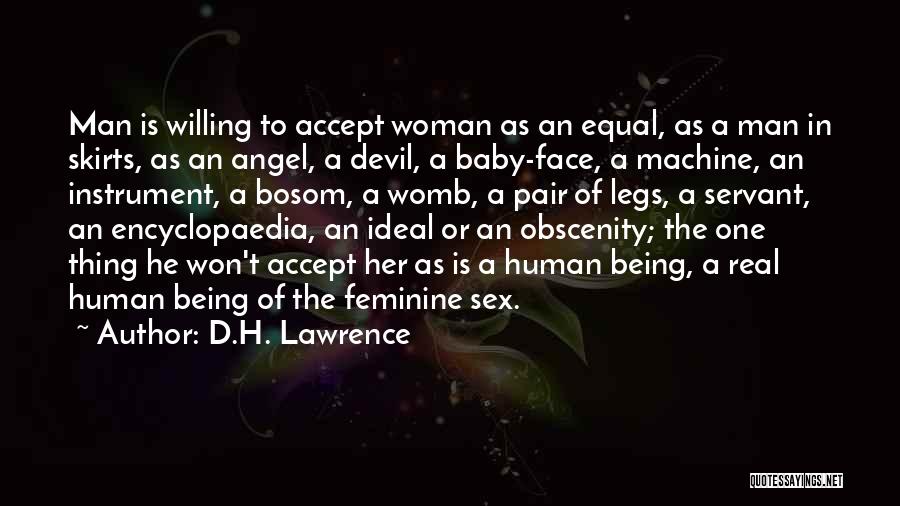 A Baby In The Womb Quotes By D.H. Lawrence