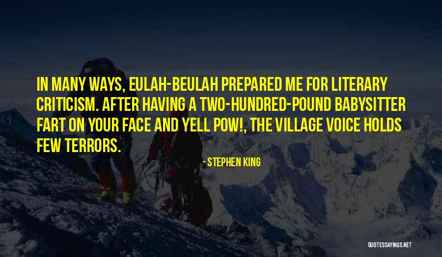 A Babysitter Quotes By Stephen King A Babysitter Quotes By Stephen King