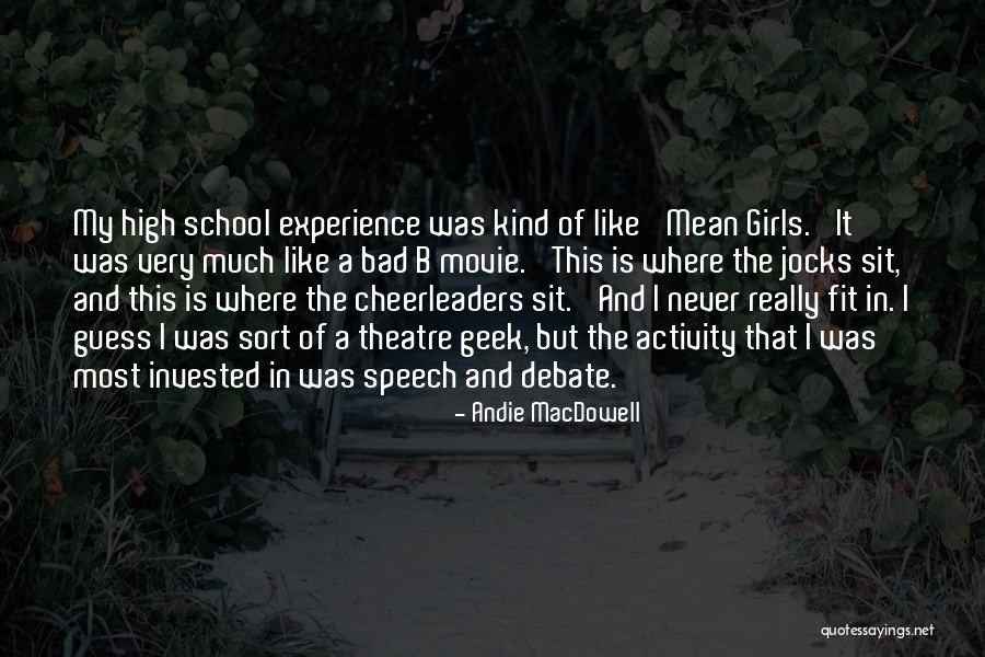 A Bad Experience Quotes By Andie MacDowell A Bad Experience Quotes By Andie MacDowell
