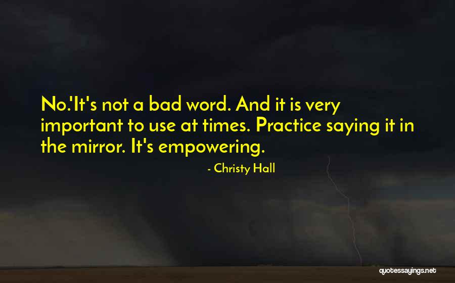 A Bad Experience Quotes By Christy Hall A Bad Experience Quotes By Christy Hall