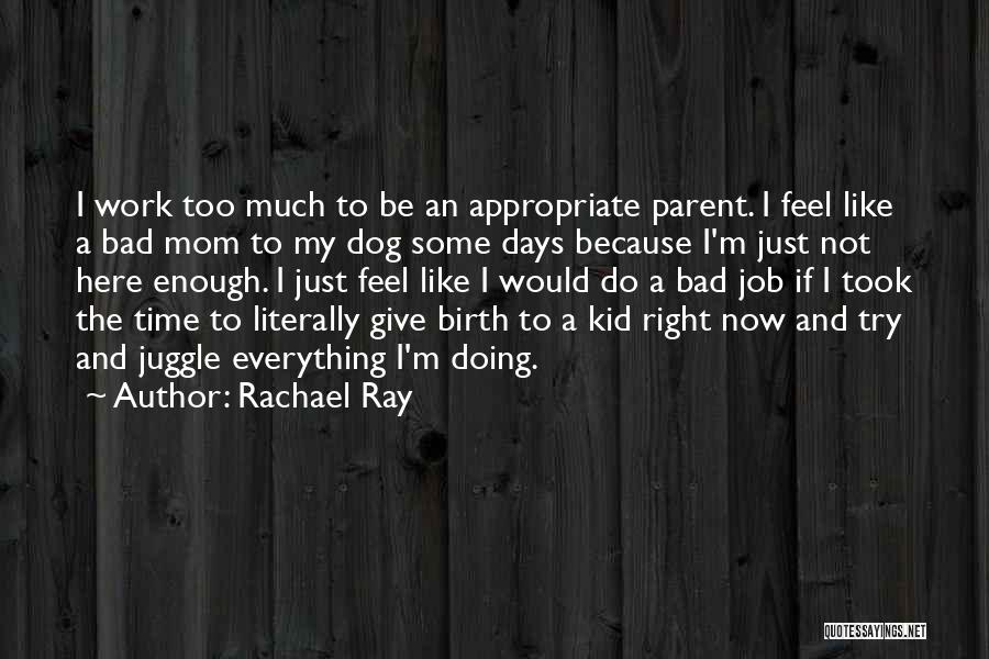 A Bad Mom Quotes By Rachael Ray