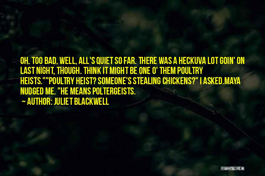 A Bad Night Quotes By Juliet Blackwell