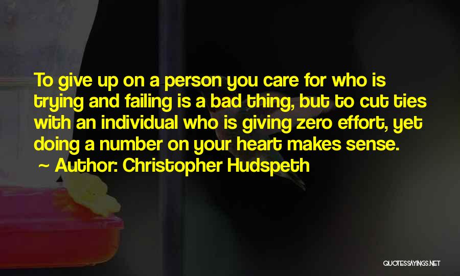 A Bad Relationship Quotes By Christopher Hudspeth