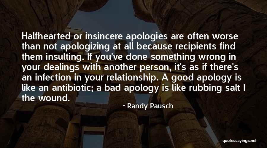 A Bad Relationship Quotes By Randy Pausch