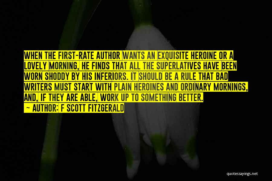 A Bad Start Quotes By F Scott Fitzgerald