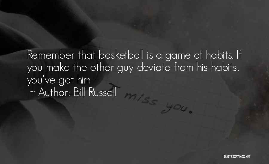A Basketball Game Quotes By Bill Russell