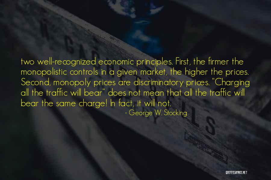 A Bear Market Quotes By George W. Stocking A Bear Market Quotes By George W. Stocking