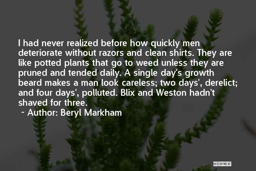 A Beard Quotes By Beryl Markham