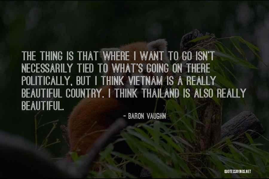 A Beautiful Country Quotes By Baron Vaughn