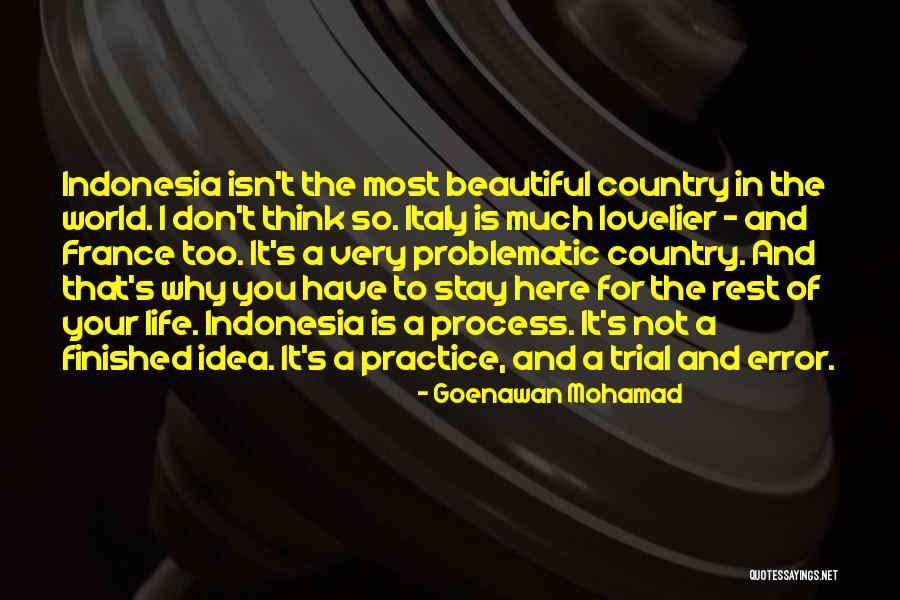 A Beautiful Country Quotes By Goenawan Mohamad
