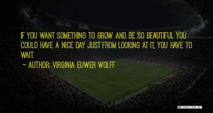 A Beautiful Day Quotes By Virginia Euwer Wolff