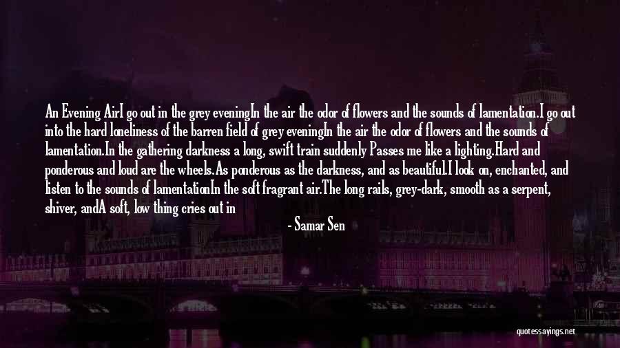 A Beautiful Evening Quotes By Samar Sen