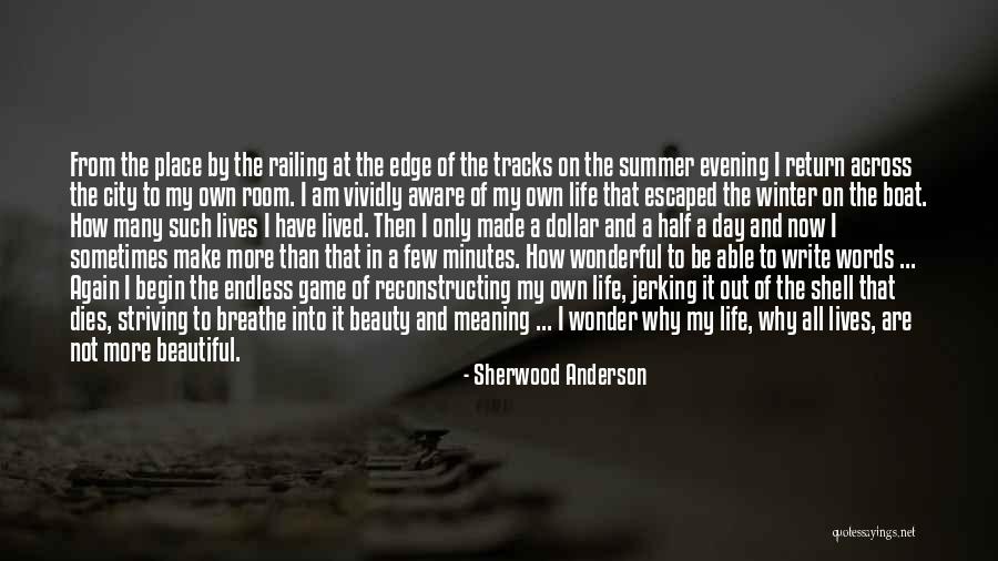 A Beautiful Evening Quotes By Sherwood Anderson